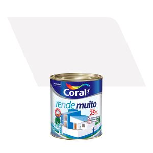 Tinta Acrílica Standard Fosco Rende Muito Branco Neve 0,9L - Coral