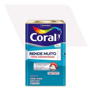 Tinta Acrílica Standard Fosco Rende Muito Branco Neve 18L - Coral