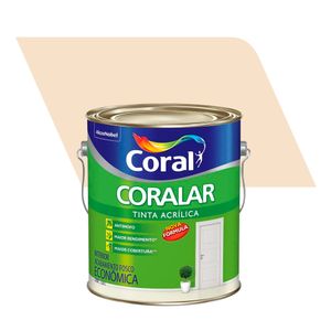 Tinta Acrílica Econômica Fosco Coralar Pérola 3,6L - Coral
