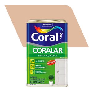 Tinta Acrílica Econômica Fosco Coralar Camurça 18L - Coral