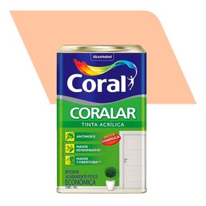 Tinta Acrílica Econômica Fosco Coralar Marfim 18L - Coral