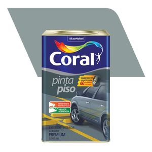 Tinta Acrílica Premium Fosco Pinta Piso Cinza Médio 18L - Coral