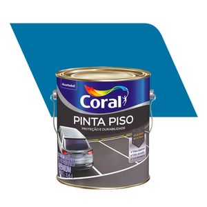 Tinta Acrílica Premium Fosco Pinta Piso Azul 3,6L - Coral