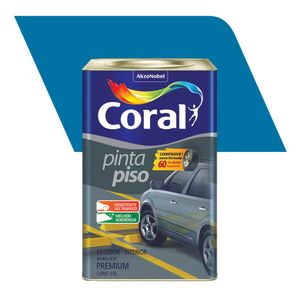 Tinta Acrílica Premium Fosco Pinta Piso Azul 18L - Coral