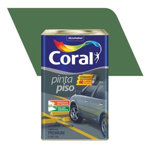 Tinta Acrílica Premium Fosco Pinta Piso Verde Quadra 18L - Coral