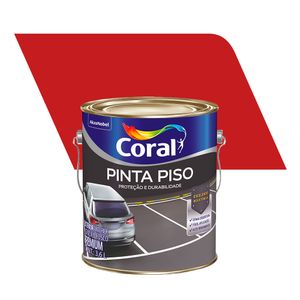 Tinta Acrílica Premium Fosco Pinta Piso Vermelho 3,6L - Coral