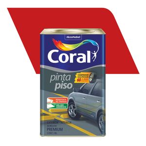 Tinta Acrílica Premium Fosco Pinta Piso Vermelho 18L - Coral