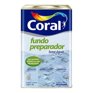 Fundo Preaparador para Parede Base Água Incolor 18L - Coral