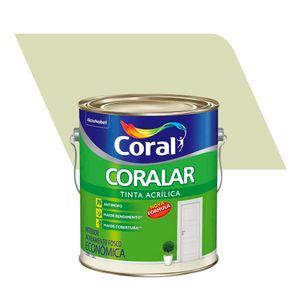 Tinta Acrílica Econômica Fosco Coralar Verde Vale 3,6L - Coral