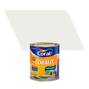 Tinta Esmalte Sintético Brilhante Premium Coralit Branco Gelo 0,9L - Coral
