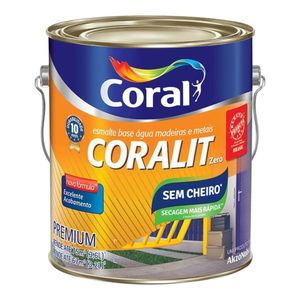 Tinta Esmalte Sintético Brilhante Premium Coralit Marfim 3,6L - Coral