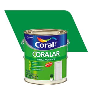 Tinta Acrílica Econômica Fosco Coralar Verde Timbalada 3,6L - Coral
