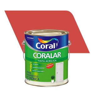 Tinta Acrílica Econômica Fosco Coralar Rubi 3,6L - Coral