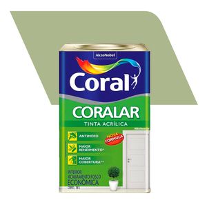 Tinta Acrílica Econômica Fosco Coralar Verde kiwi 18L - Coral