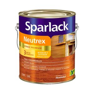 Verniz para Madeira Exterior Brilhante Premium Neutrex Imbuia 3,6L - Sparlack