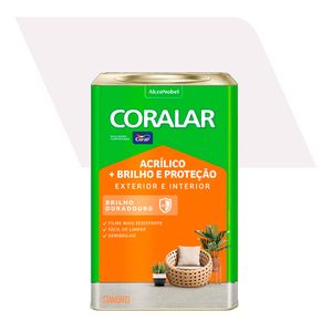 Tinta Acrílica Standard SemiBrilho Brilho e Proteção Branco Neve 18L - Coral