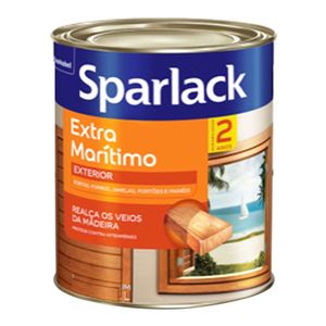 Verniz para Madeira Exterior Acetinado Premium Extra Marítimo Incolor 0,9L - Sparlack