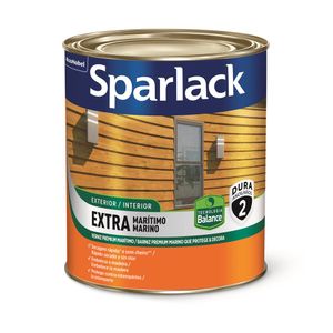 Verniz para Madeira Exterior e Interior Acetinado Premium Extra Marítimo Incolor 0,9L - Sparlack