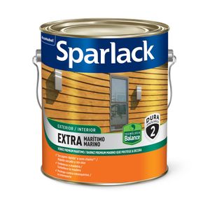 Verniz para Madeira Exterior e Interior Fosco a Base de Água Premium Extra Marítimo Incolor 3,6L - Sparlack