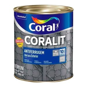 Tinta Esmalte Sintético Fosco Premium Anti Ferrugem Coralit Branco Neve 3,6L - Coral