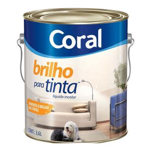 Brilho para Tinta Incolor 3,6L - Coral
