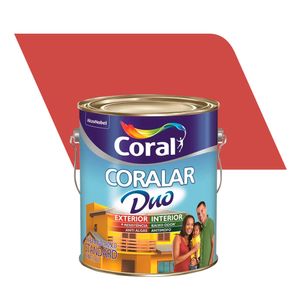 Tinta Acrílica Econômica Fosco Coralar Duo Rubi 3,6L - Coral