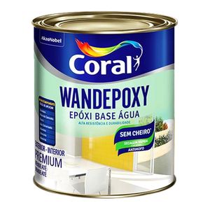 Tinta Esmalte Epóxi Brilhante Premium a Base de Água Wandepoxy Branco Neve 0,9L - Coral