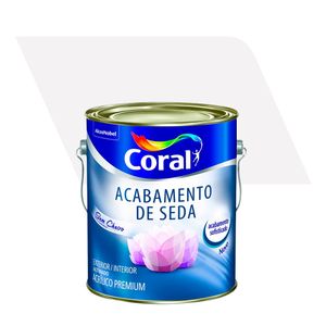 Tinta Acrílica Premium Acetinado Decora Seda Branco Neve 3,6L - Coral