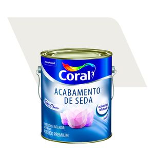 Tinta Acrílica Premium Acabamento de Seda Acetinado Branco Gelo 3,6L - Coral