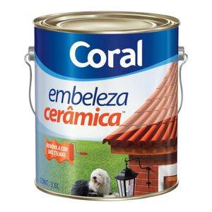 Tinta para Telhas Brilhante Embeleza Cerâmica 3,6L - Coral
