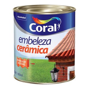 Tinta para Telhas Brilhante Embeleza Cerâmica 0,9L - Coral