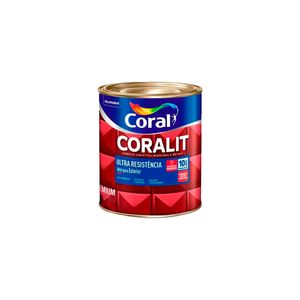 Tinta Esmalte Sintético Alto Brilho Premium Ultra Resistência Coralit Preto 0,9L - Coral