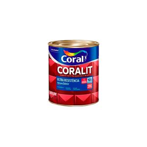 Tinta Esmalte Sintético Acetinado Premium Coralit Ultra Resistência Branco Neve 0,9L - Coral