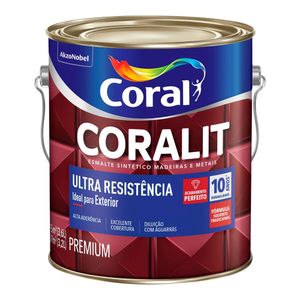 Tinta Esmalte Sintético Fosco Premium Ultra Resistência Branco Neve 3,6L - Coral