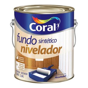 Fundo Nivelador para Madeira Coralit Branco 3,6L - Coral