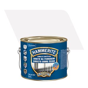 Tinta Esmalte Sintético Brilhante Premium Direto na Ferrugem Hammerite Branco Neve 2,4L - Coral