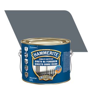 Tinta Esmalte Sintético Brilhante Premium Direto na Ferrugem Hammerite Cinza 2,4L - Coral