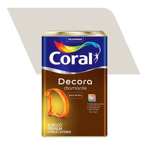 Tinta Acrílica Semi Brilho Premium Decora Diamante Branco Gelo 18L - Coral