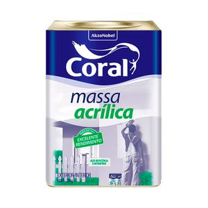Massa Acrílica Branco Neve 25kg - Coral