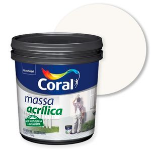 Massa Acrílica Branco Neve 25kg - Coral