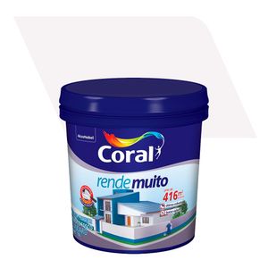 Tinta Acrílica Econômica Fosco Rende Muito Branco Neve 15L - Coral