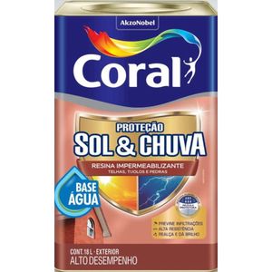 Resina Coral Incolor Protecao Impermabilizante Sol&Chuva 18L
