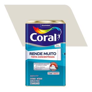 Tinta Acrílica Standard Fosco Rende Muito Branco Gelo 16L - Coral