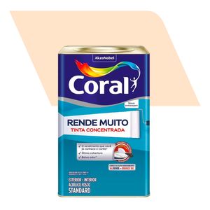Tinta Acrílica Standard Fosco Rende Muito Pérola 16L - Coral