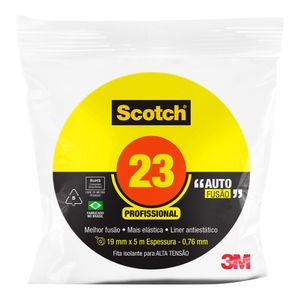 Fita Auto Fusão 3M 23 Borracha 19 MM X 5 M Branco