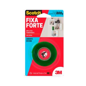 Fita Dupla Face 3MFixa Forte 8388 Transparente 19mmx2m