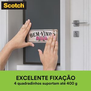 Fita Dupla Face 3M Fixa Forte Espuma Quadrada