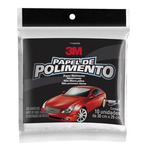 Papel de Polimento Automotivo 3M 10 Unidades