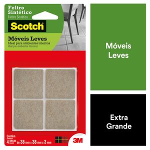 Feltro Sintético 3M Scotch Quadrado G Marrom
