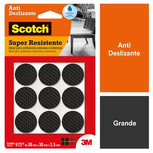 Feltro Protetor Anti Deslizante 3M Scotch Redondo Preto G